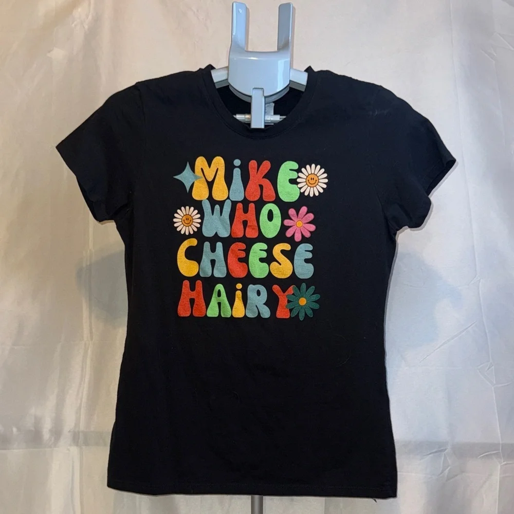 Port and Company Funny Black Tee with Vibrant Graphic - Picture 1 of 6